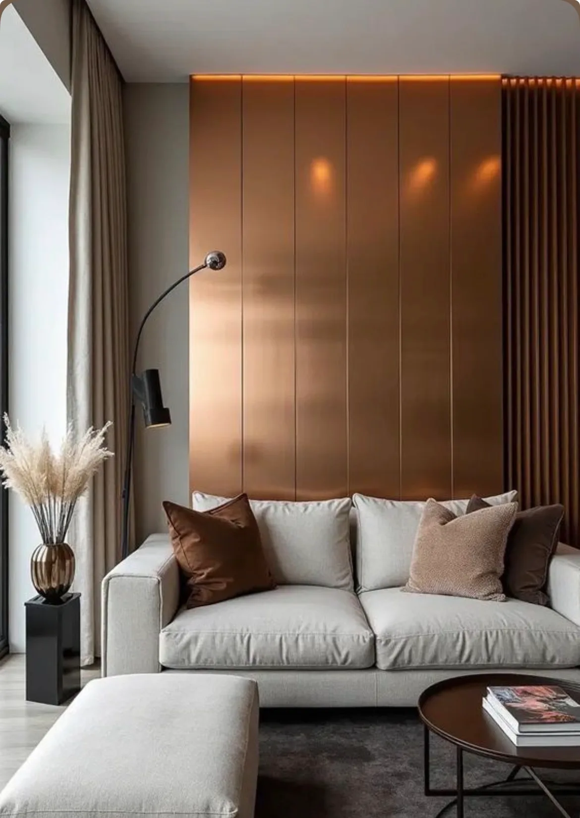 Бамбукова стінова панель 2063 Copper Metal 7