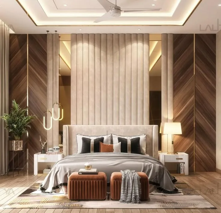 Стінова бамбукова панель 8027-30 Mirror Gold 13