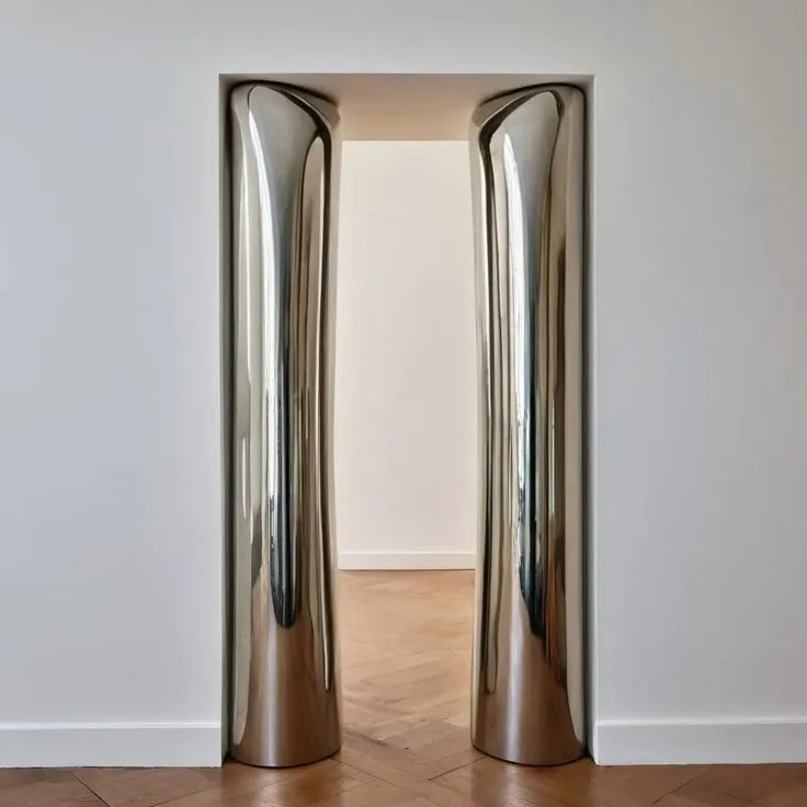 Стінова бамбукова панель 8027-30 Mirror Gold 6