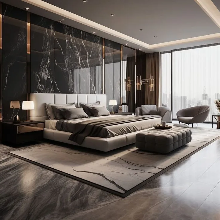 Стінова бамбукова панель 8084-1 Marble 5