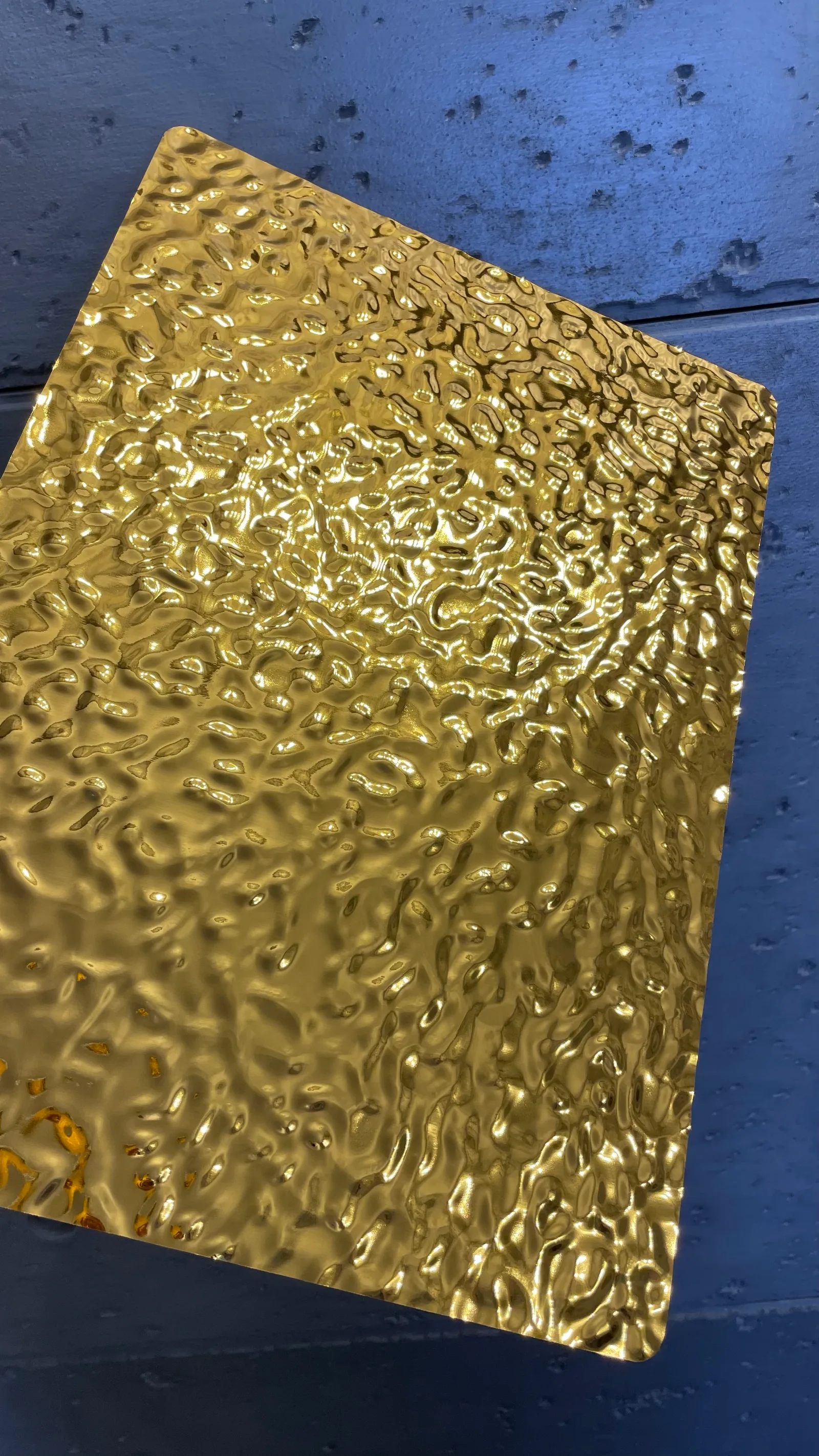 Стінова бамбукова панель 8809-15 Bubbles Gold 2
