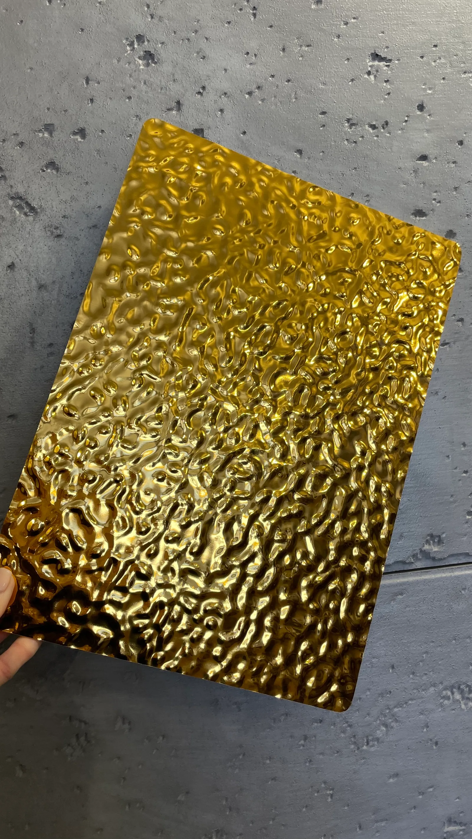 Стінова бамбукова панель 8809-15 Bubbles Gold 4