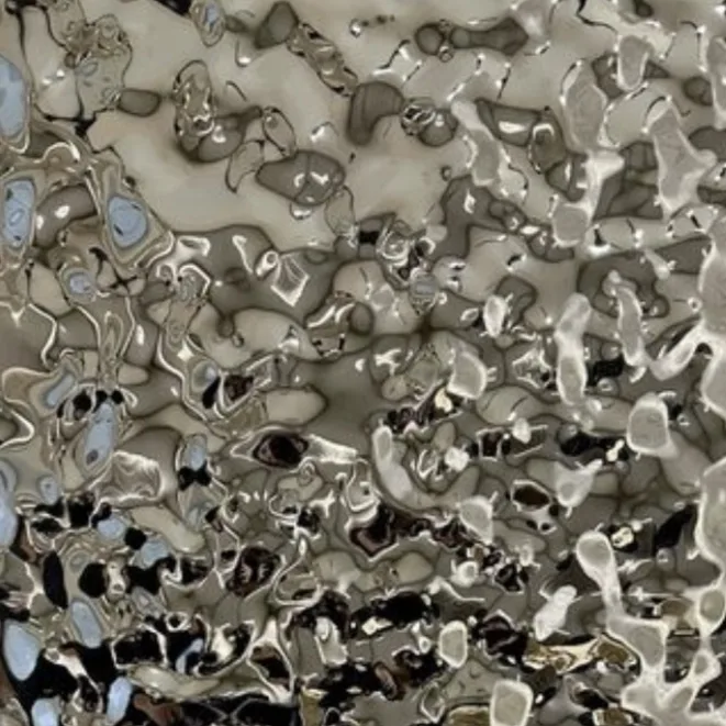 Стінова бамбукова панель Big Bubbles Silver 1