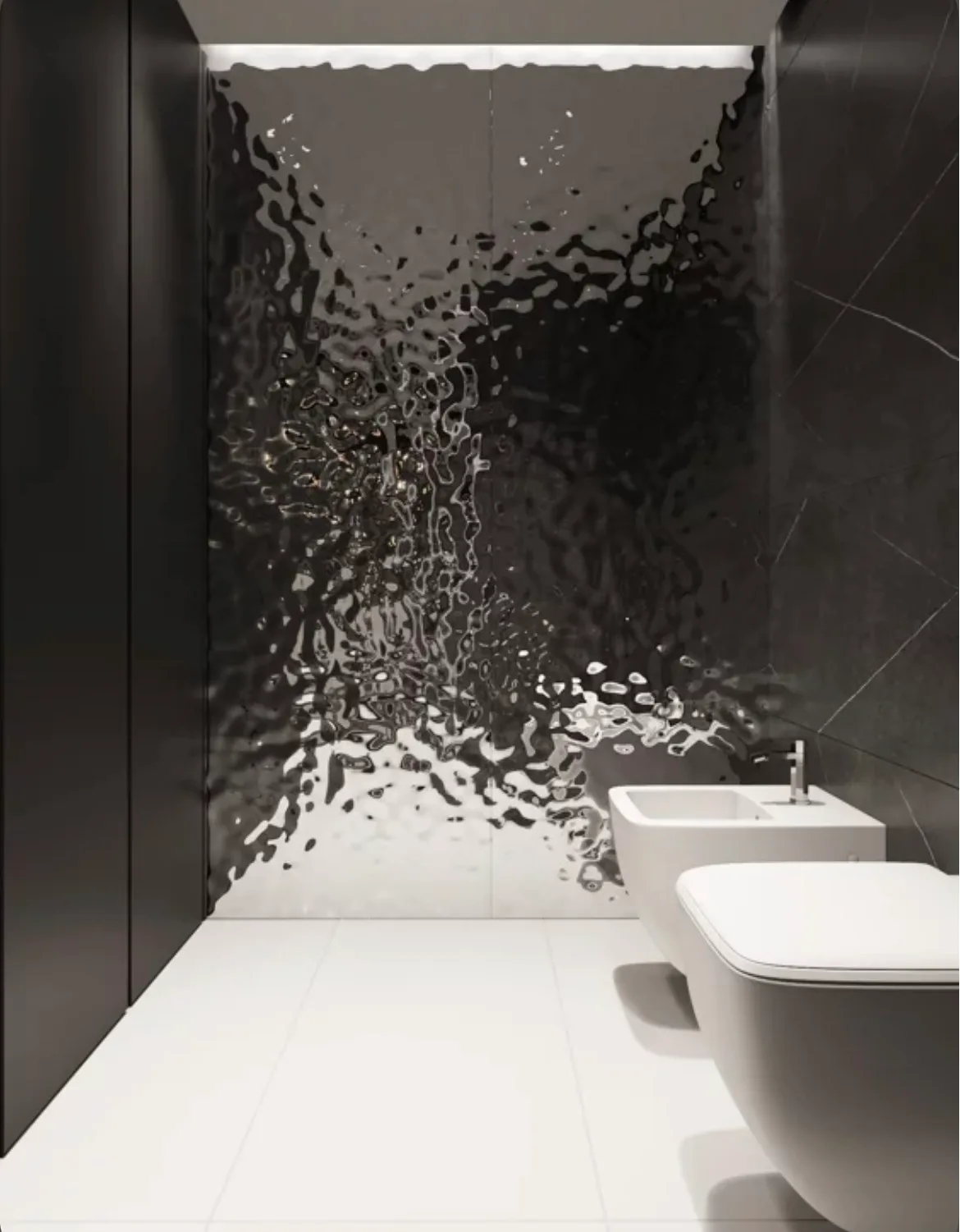 Стінова бамбукова панель Big Bubbles Silver 4
